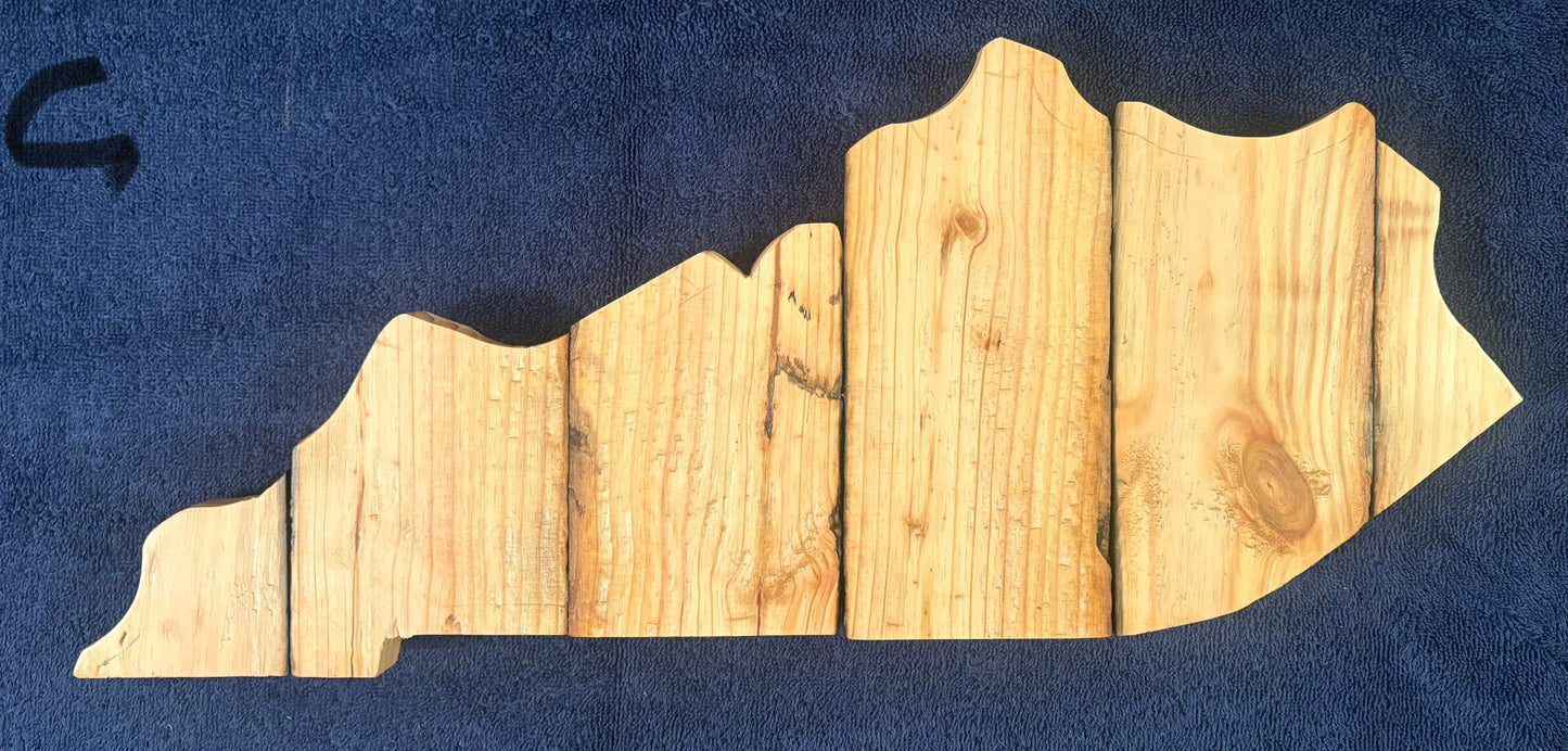 Small Wood Handmade KY Sign.