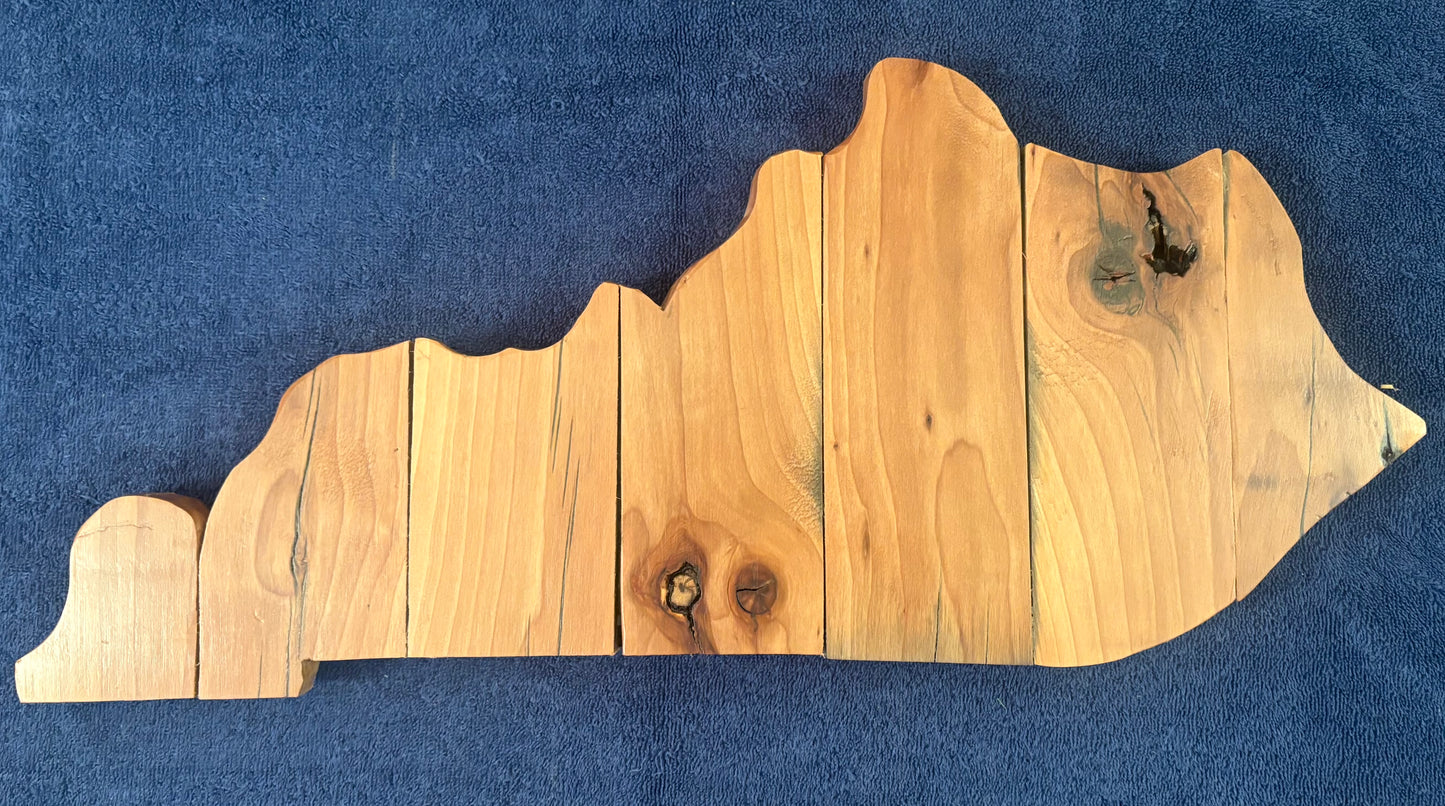 Medium Handmade Wood KY Sign.