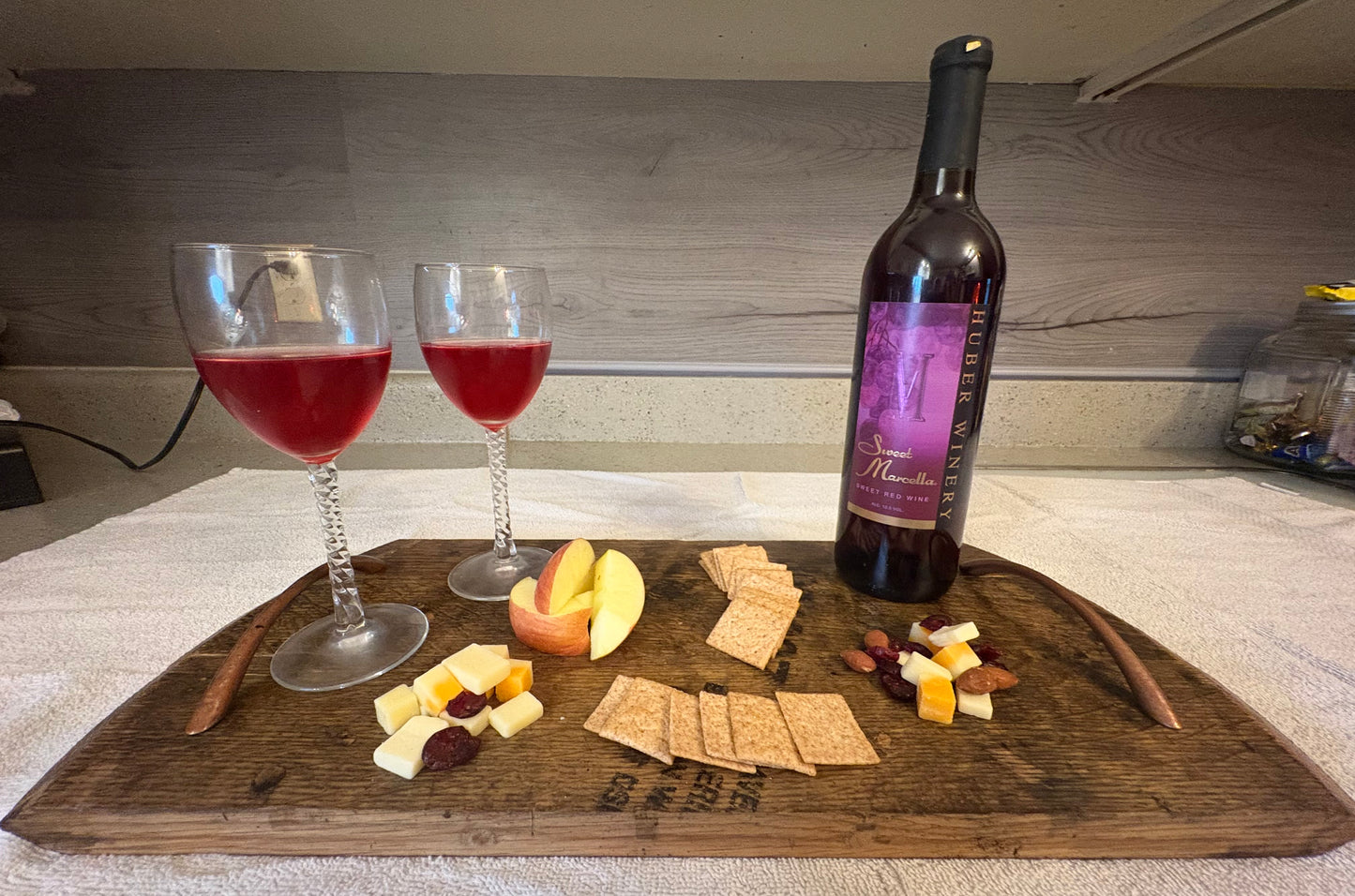 Barrel Head Charcuterie Board or Bourbon Display
