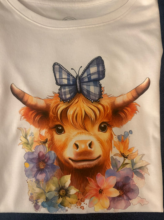 Highland Cow Youth T Shirt
