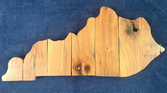 Medium Handmade Wood KY Sign.