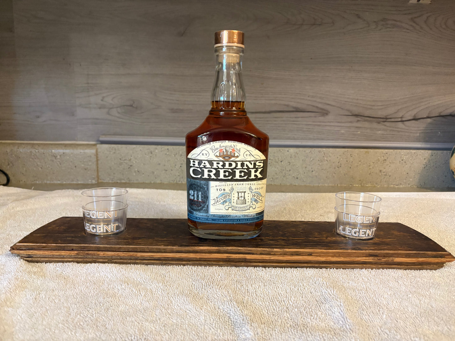 Barrel Head “Mini Bar” Display.
